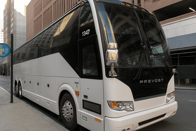 a Charter Bus Rental Frederick coach bus